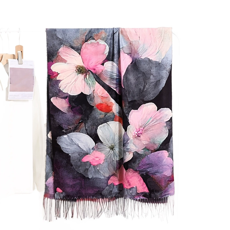 Floral Fringe Scarf view 5