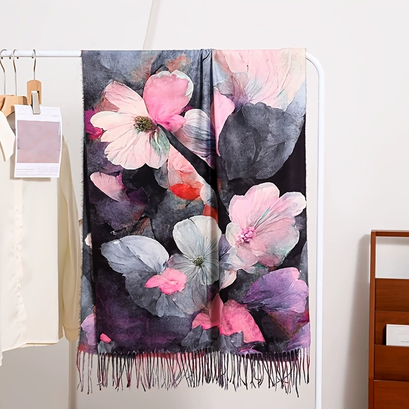 Floral Fringe Scarf view 8