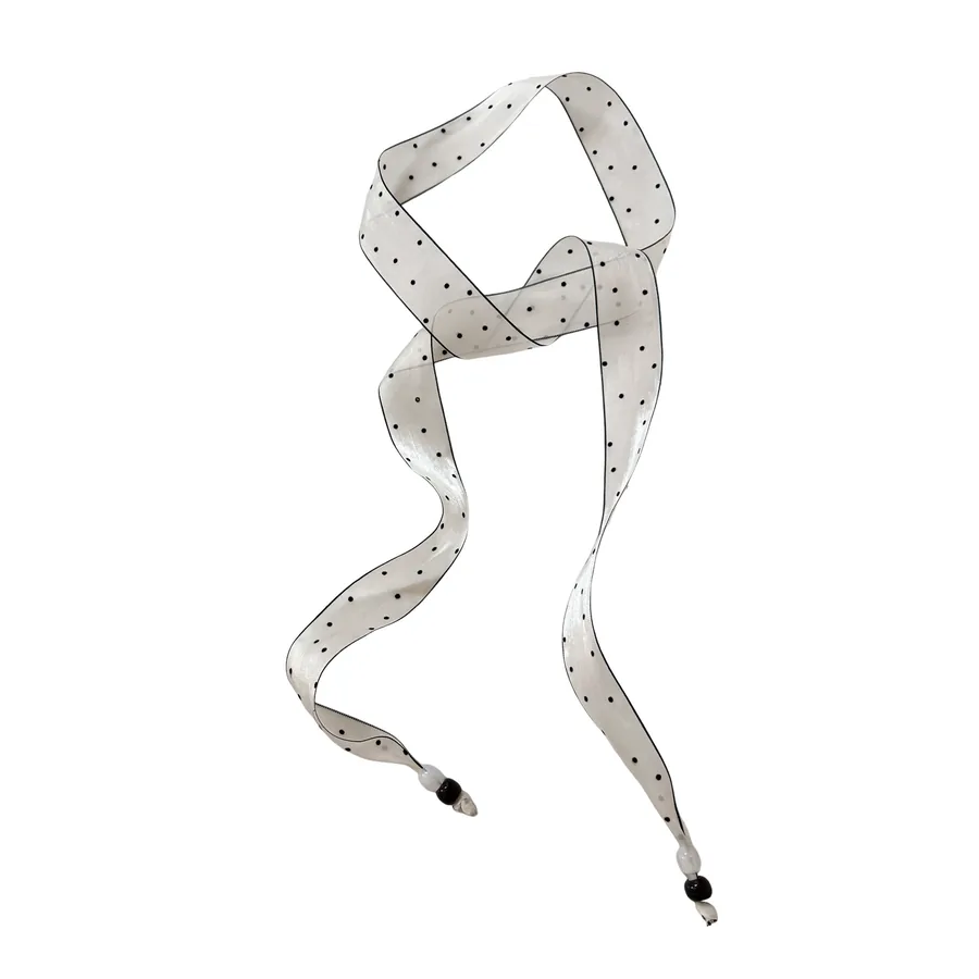 Beaded Polka Dot Twilly view 5
