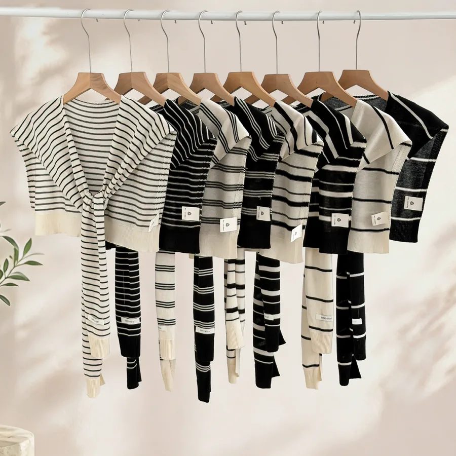 Tencel Striped Wrap view 4