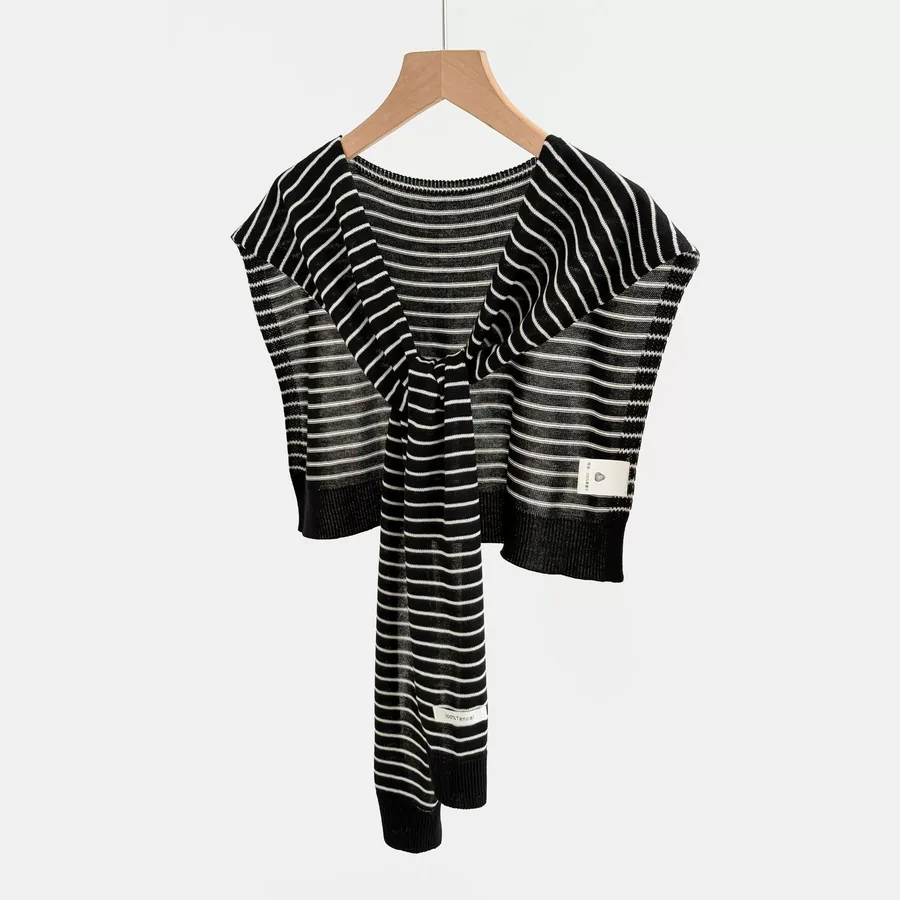 Tencel Striped Wrap view 6