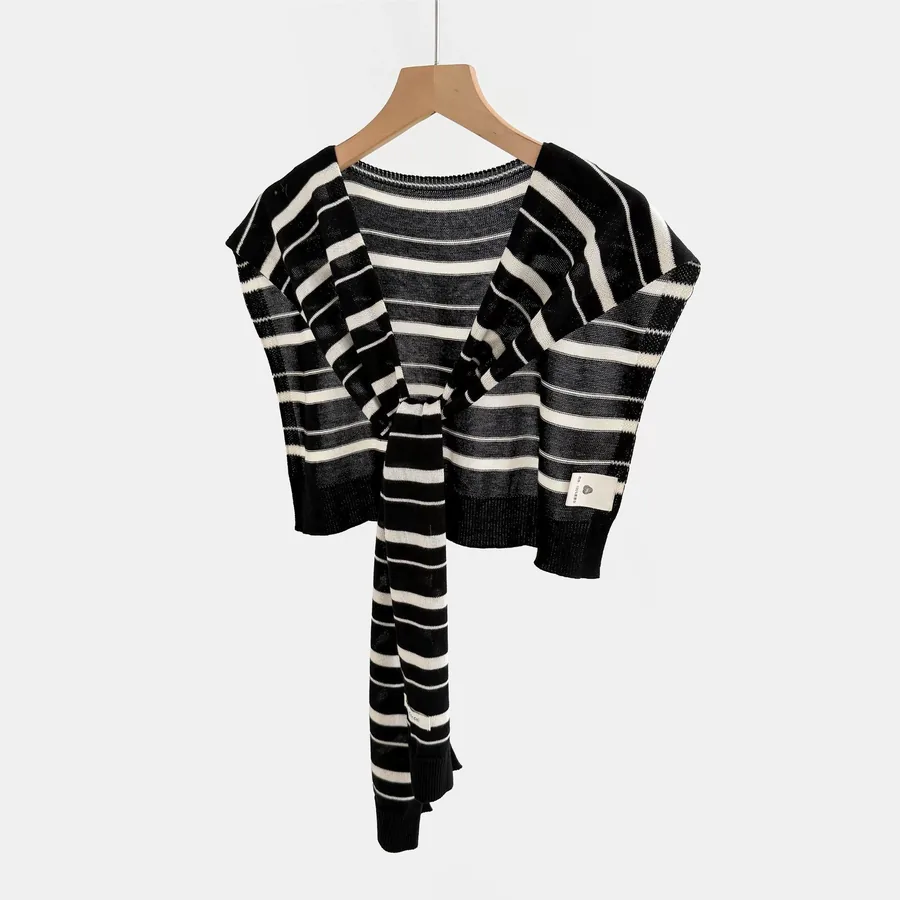Tencel Striped Wrap view 7