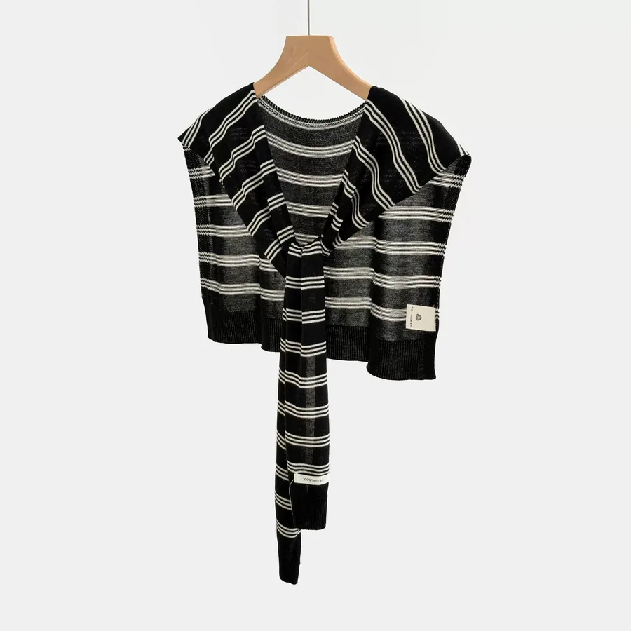 Tencel Striped Wrap view 8