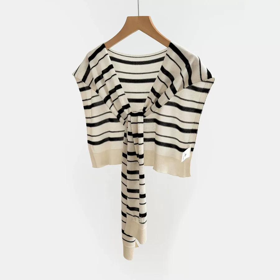 Tencel Striped Wrap view 10