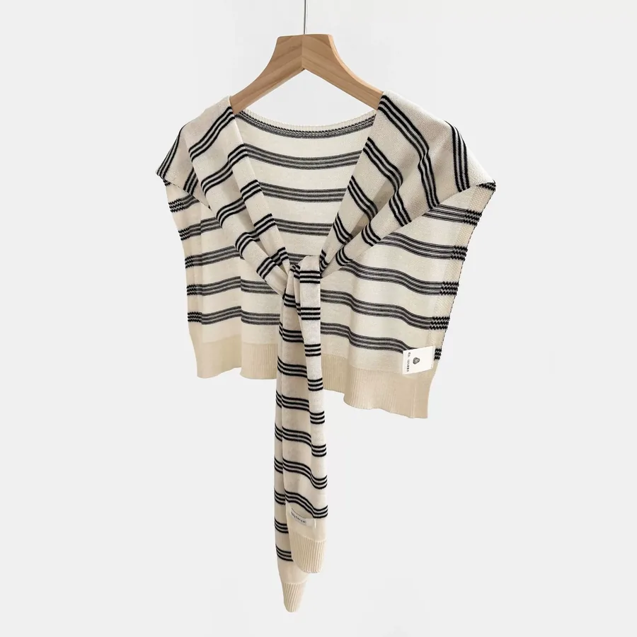 Tencel Striped Wrap view 11