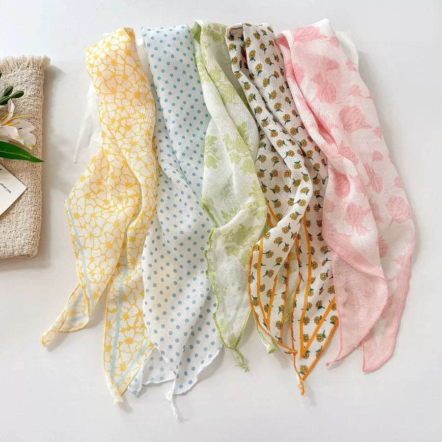Floral Triangle Scarf