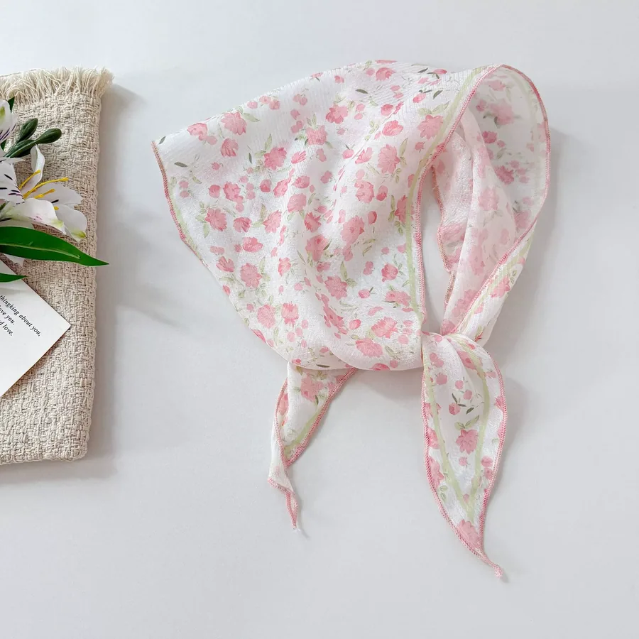 Floral Triangle Scarf view 7