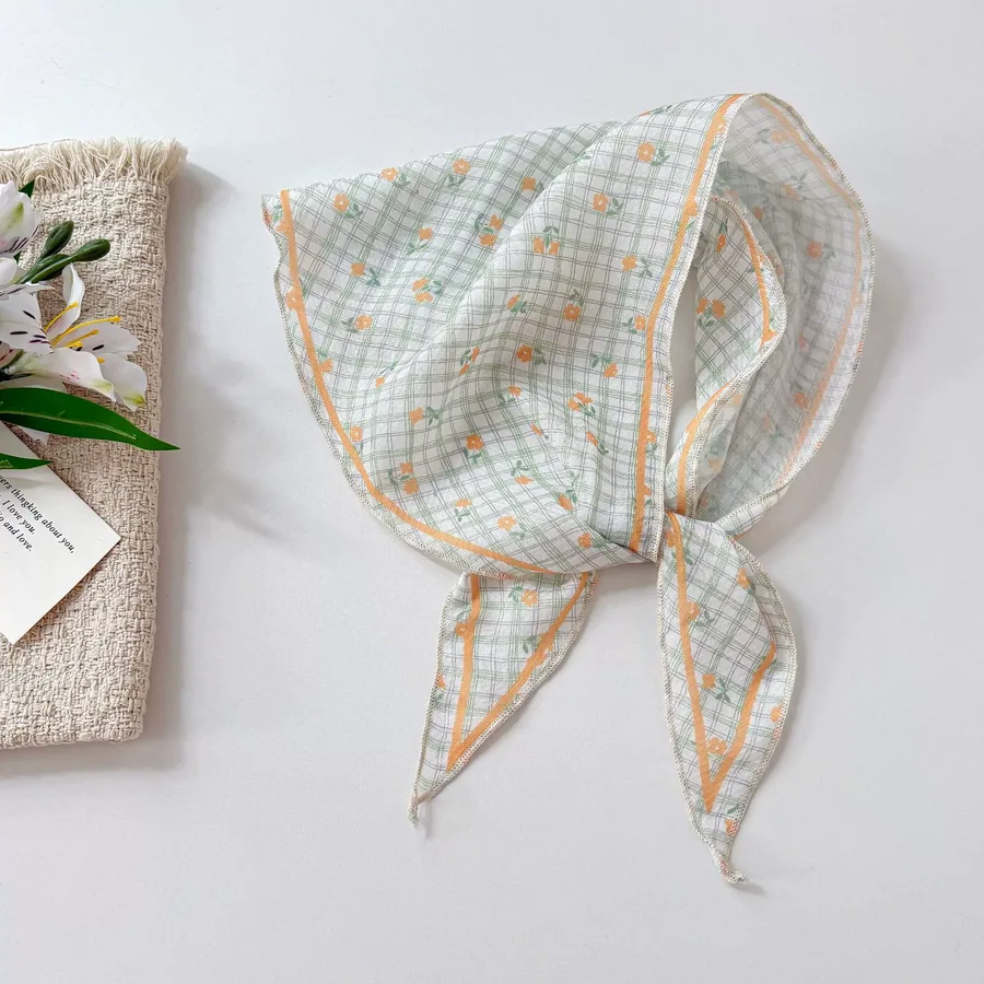 Floral Triangle Scarf view 8