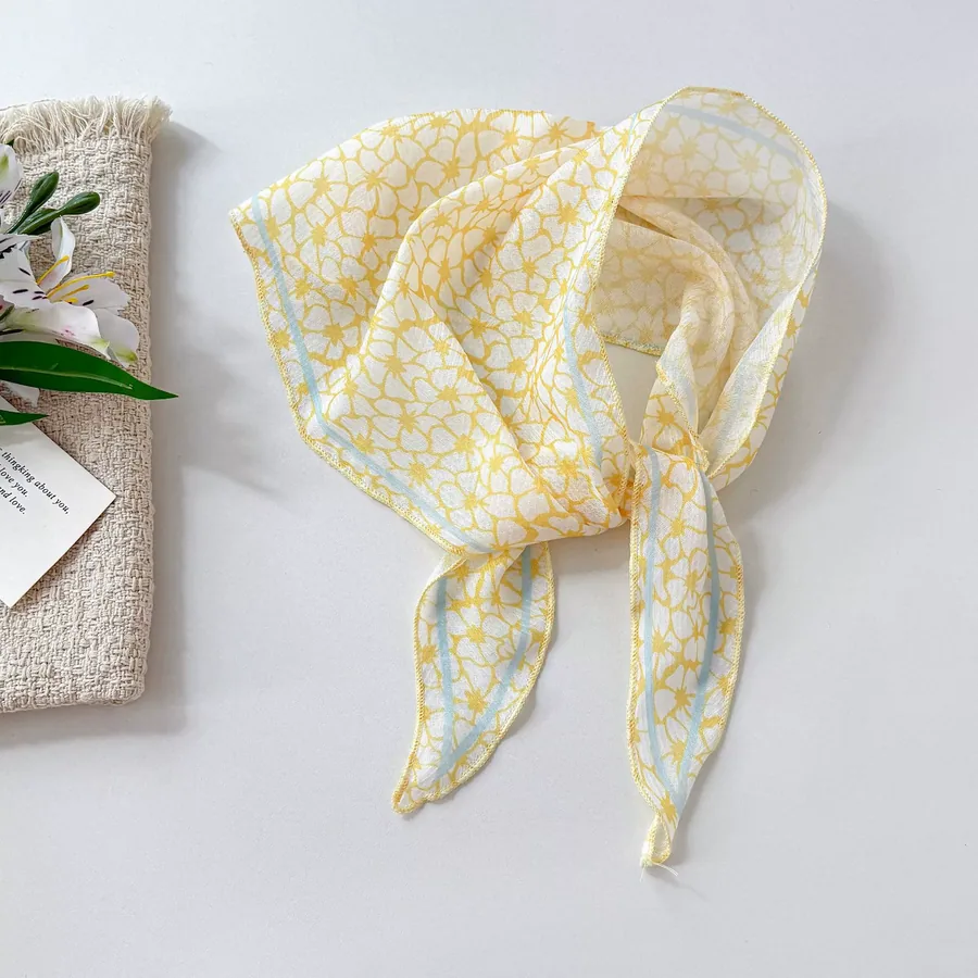 Floral Triangle Scarf view 9