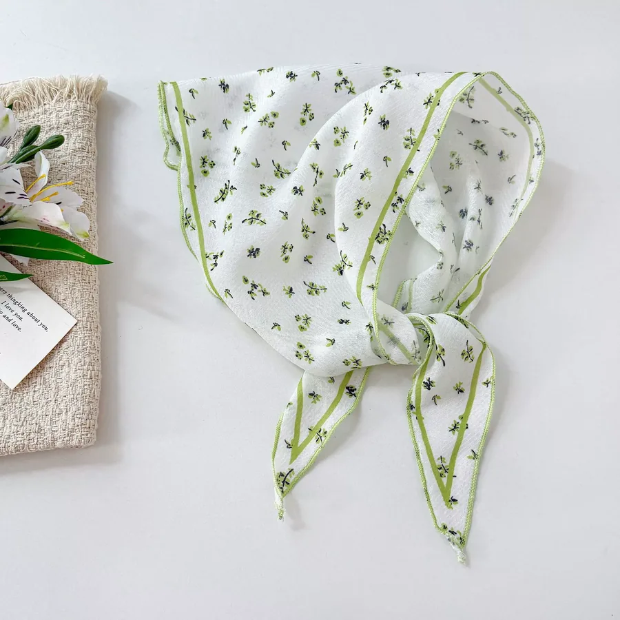 Floral Triangle Scarf view 10