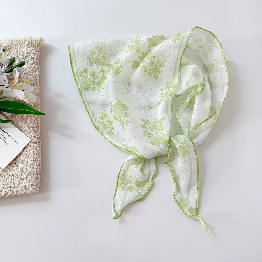 Floral Triangle Scarf view 11