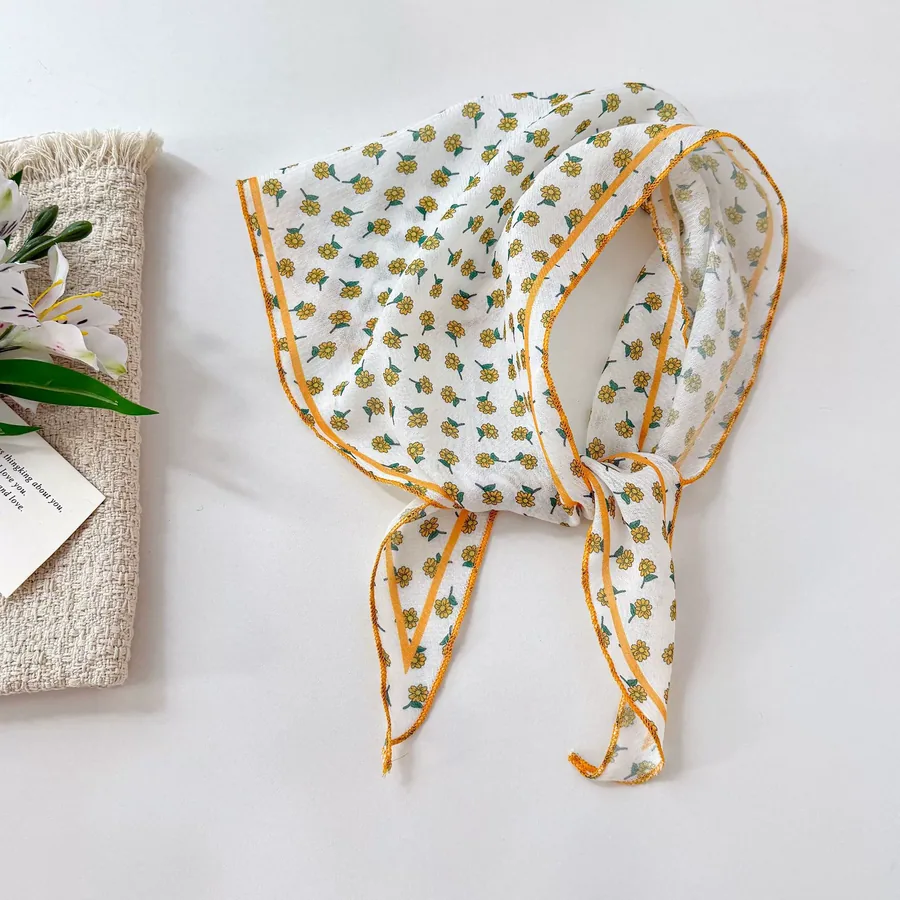Floral Triangle Scarf view 12