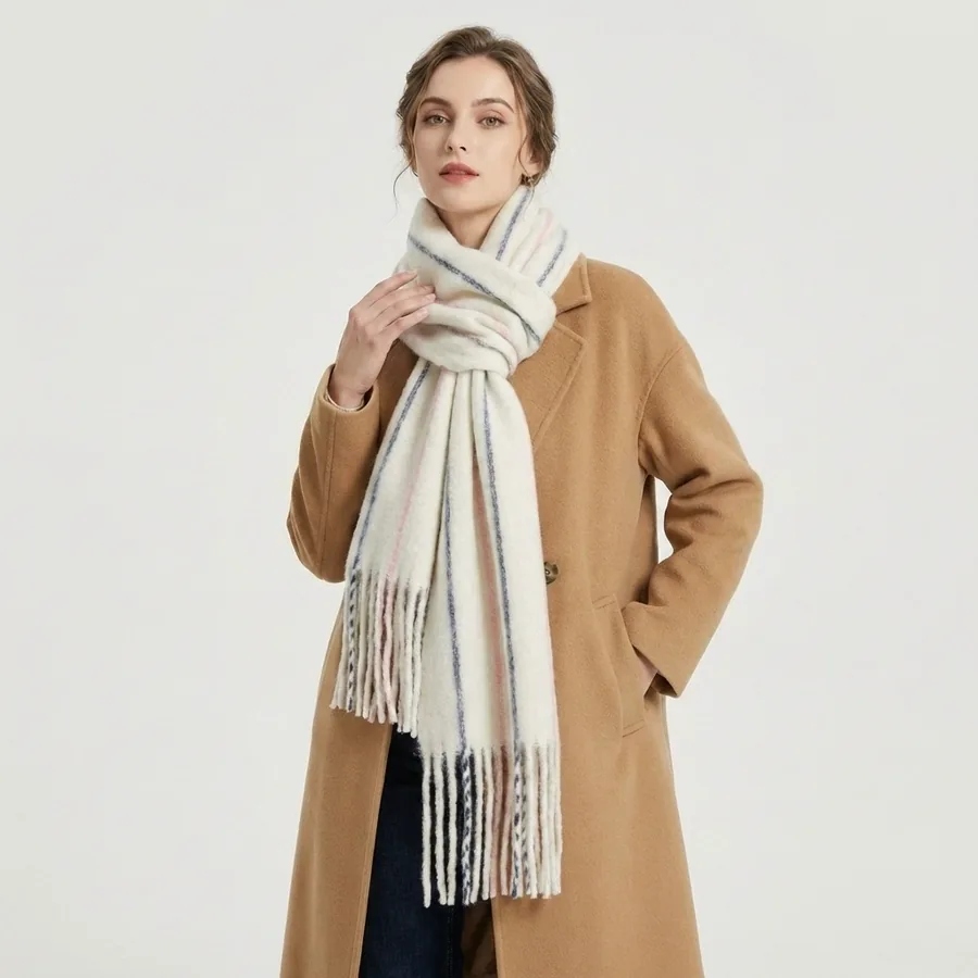 Mohair Wool Blend Scarf