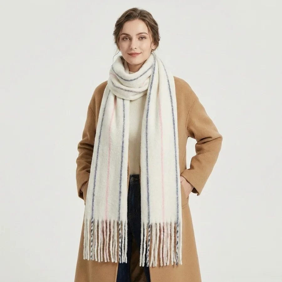Mohair Wool Blend Scarf view 4
