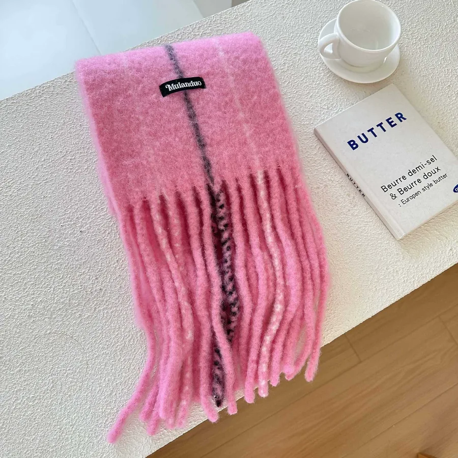Mohair Wool Blend Scarf view 6