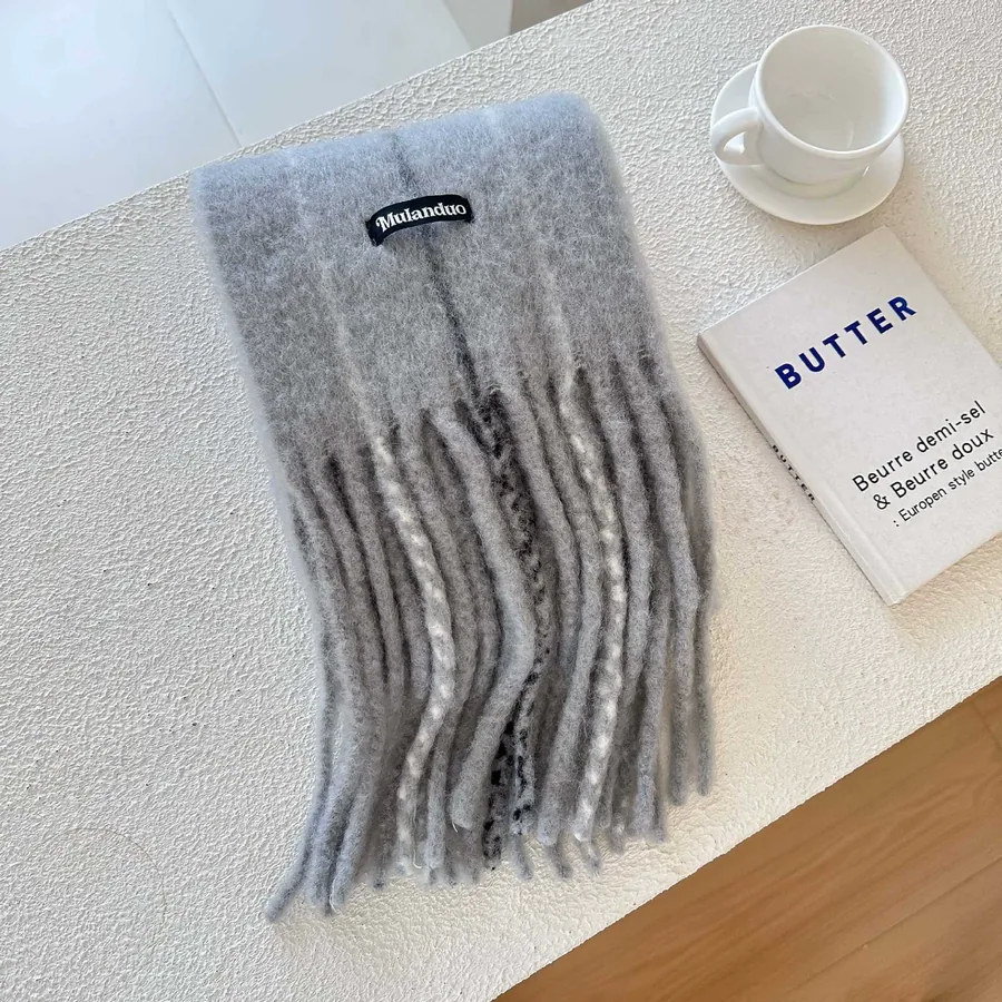 Mohair Wool Blend Scarf view 7