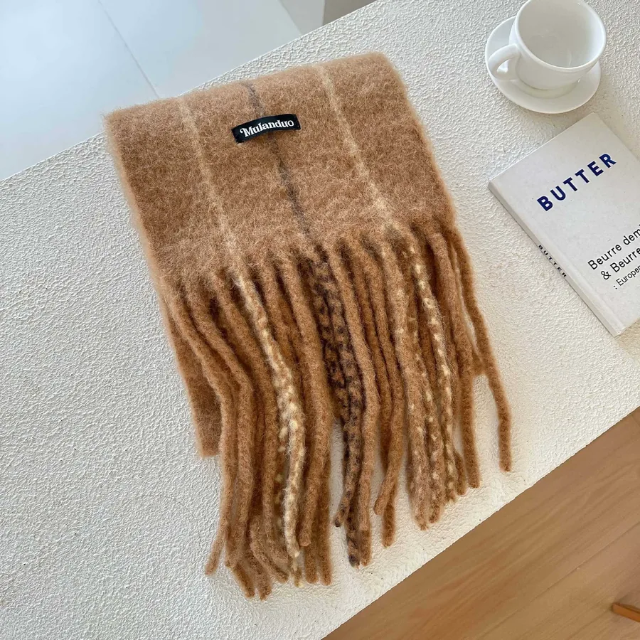 Mohair Wool Blend Scarf view 11