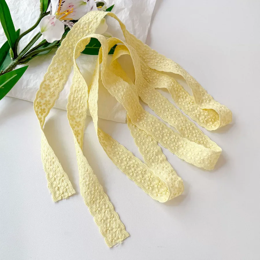 Polyester Long Silk Scarf with Floral Print view 7