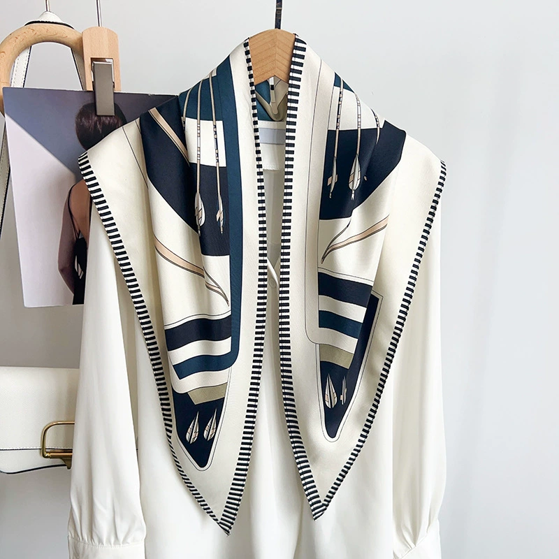 Polyester Geometric Triangle Scarf