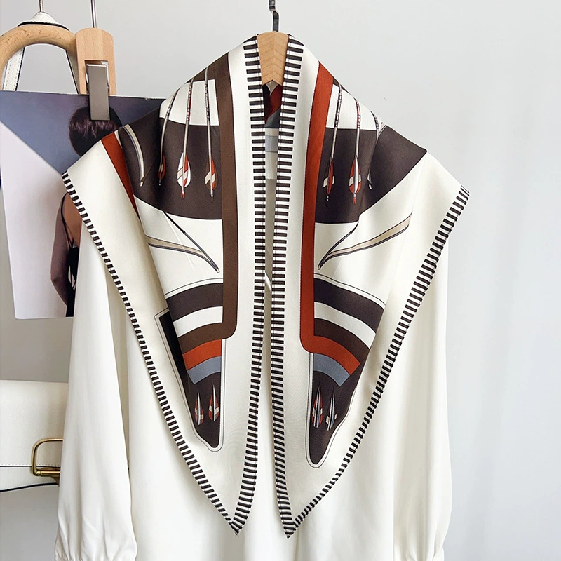 Polyester Geometric Triangle Scarf view 2