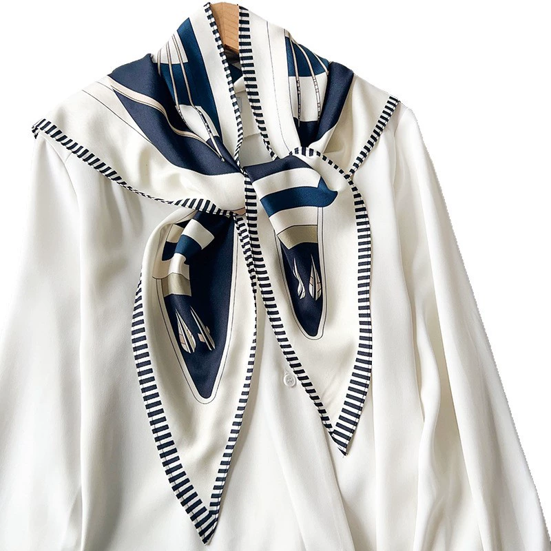 Polyester Geometric Triangle Scarf view 5