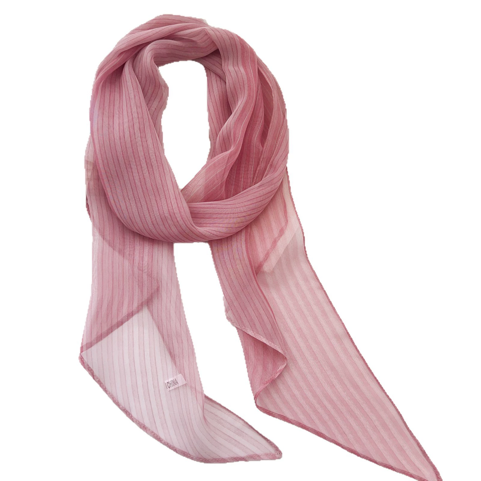 Chiffon Colorblock Long Scarf view 5