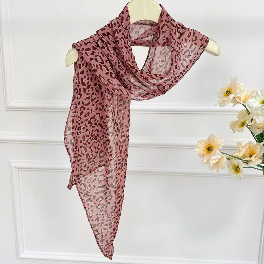 Polka Dot Long Silk Scarf view 12
