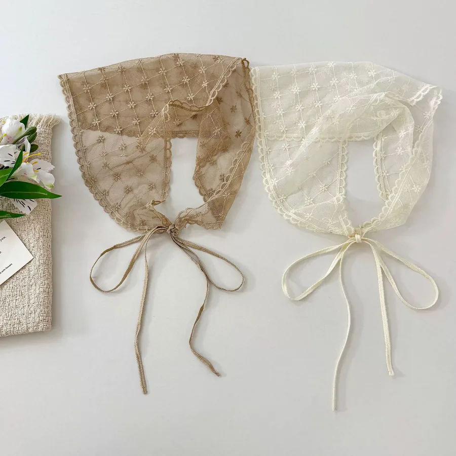 Lace Head Scarf with Triangle Shape view 4