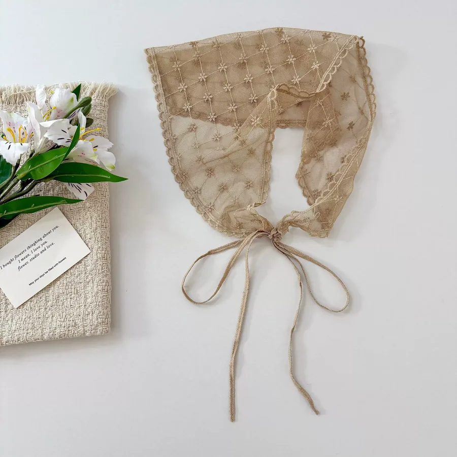 Lace Head Scarf with Triangle Shape view 6