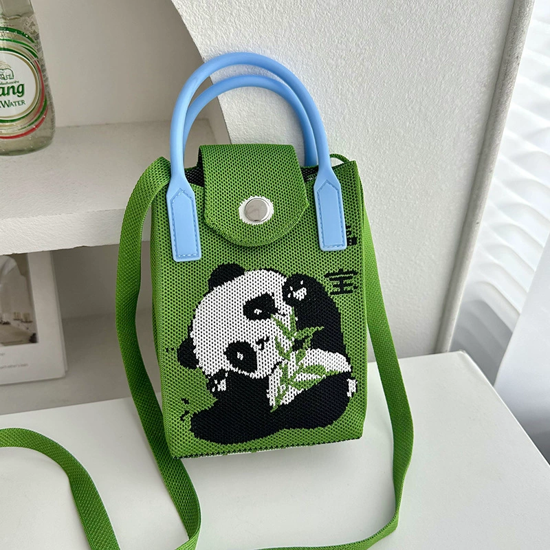 Handbag with Diamond Pattern view 6