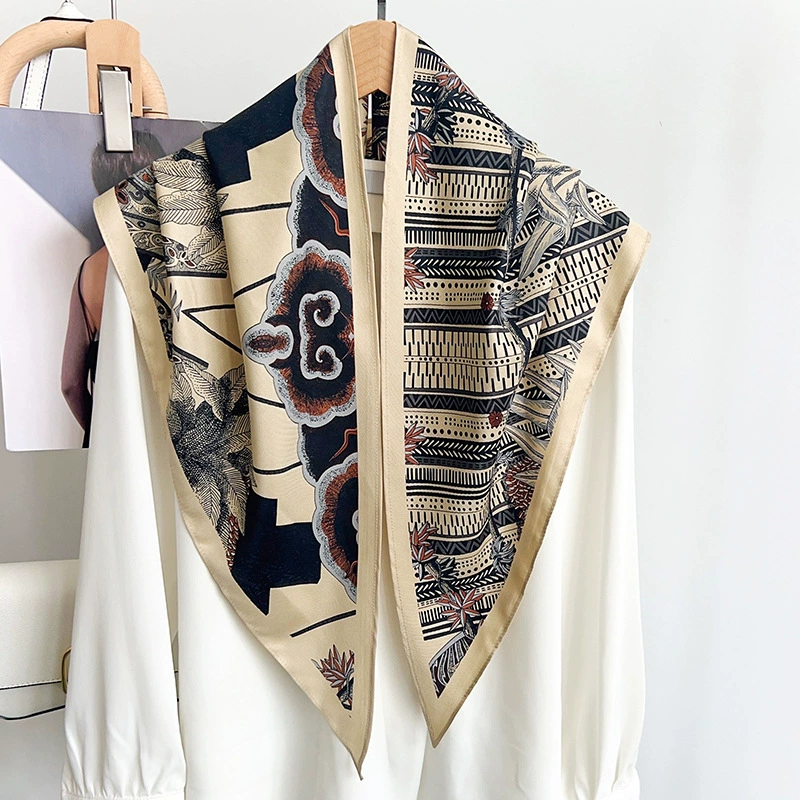 Polyester Cloud Print Triangle Scarf