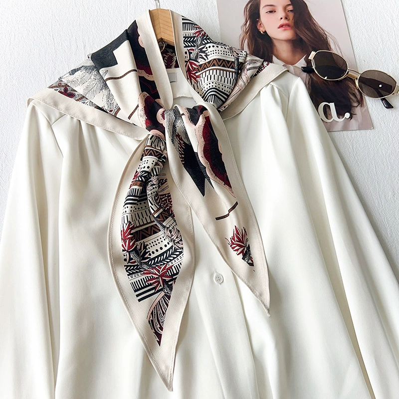 Polyester Cloud Print Triangle Scarf view 7