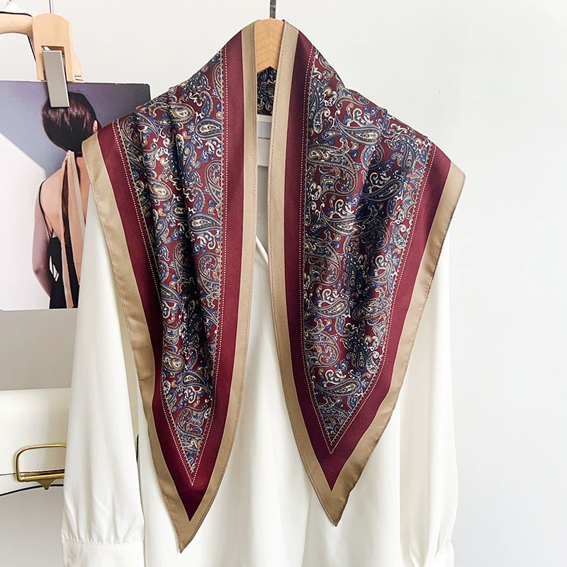 Polyester Paisley Triangle Scarf