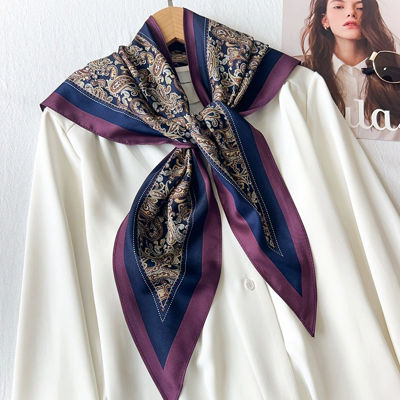 Polyester Paisley Triangle Scarf view 3