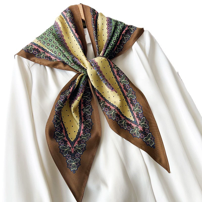 Polyester Retro Triangle Scarf view 5