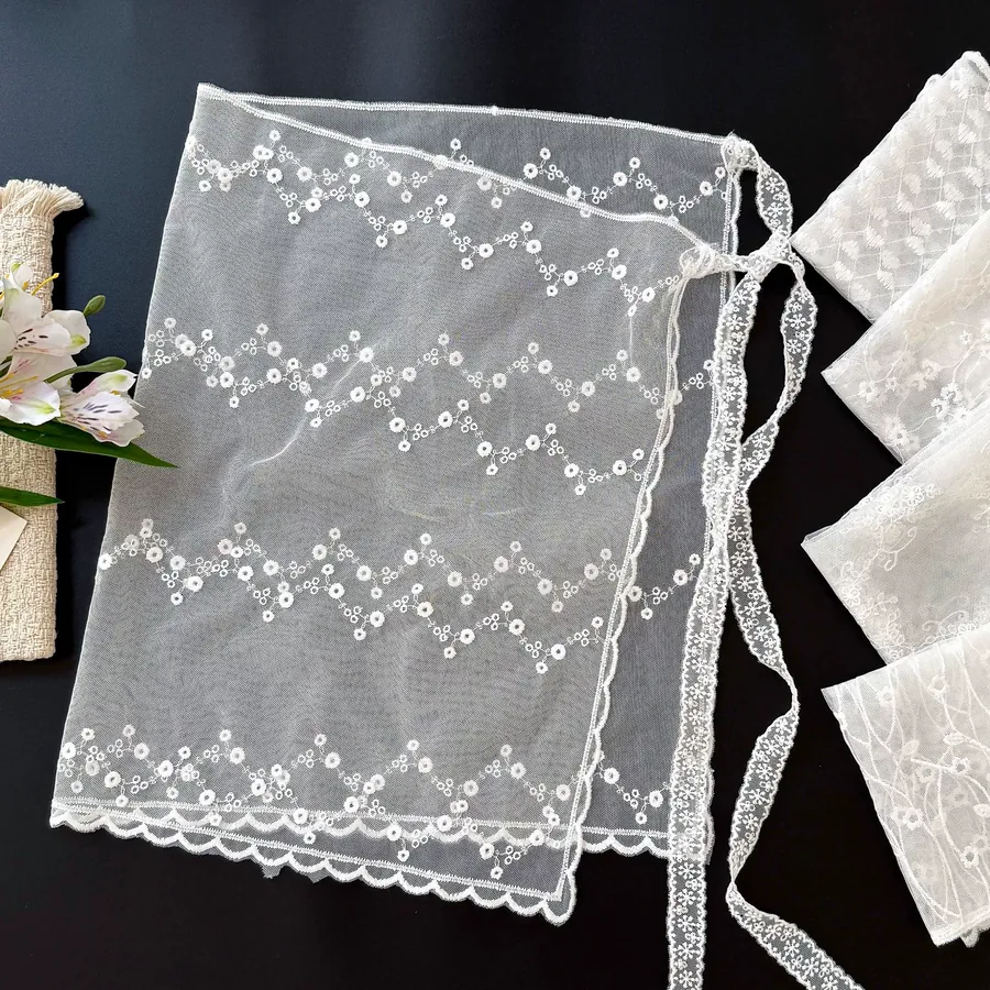Lace Mesh Skirt Scarf view 4