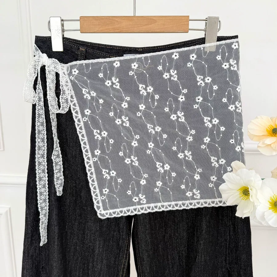 Lace Mesh Skirt Scarf view 10