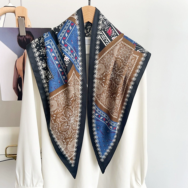 Polyester Paisley Triangle Scarf view 2