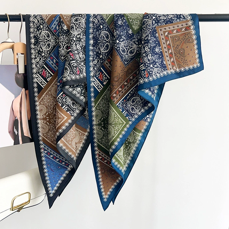 Polyester Paisley Triangle Scarf view 3