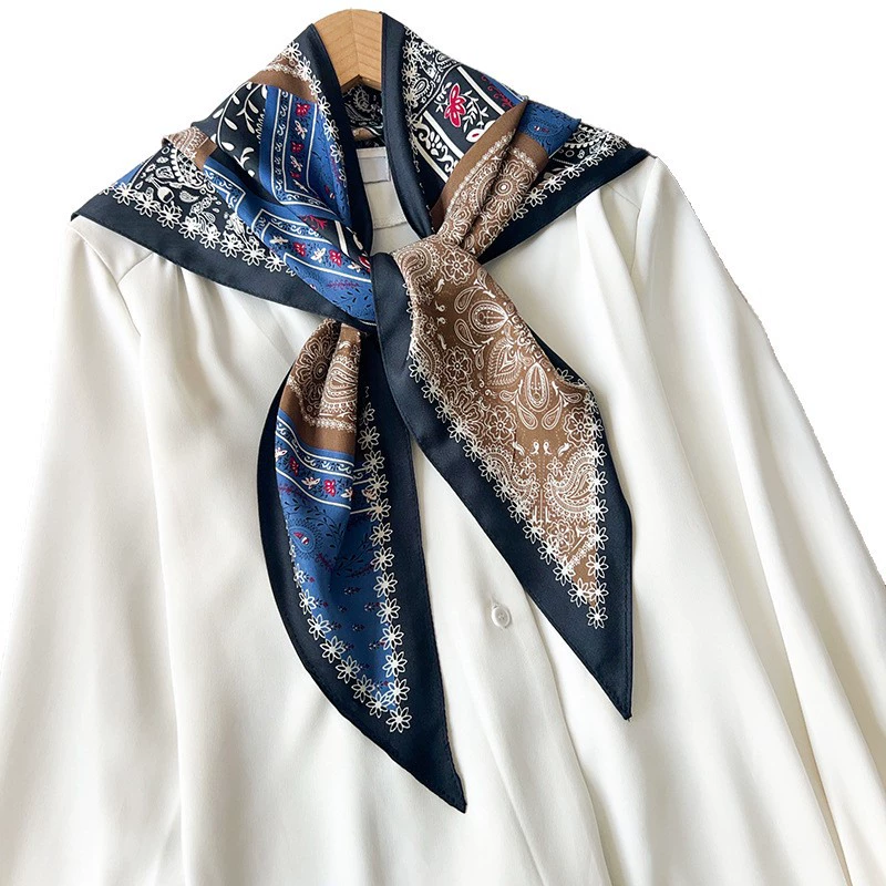 Polyester Paisley Triangle Scarf view 5