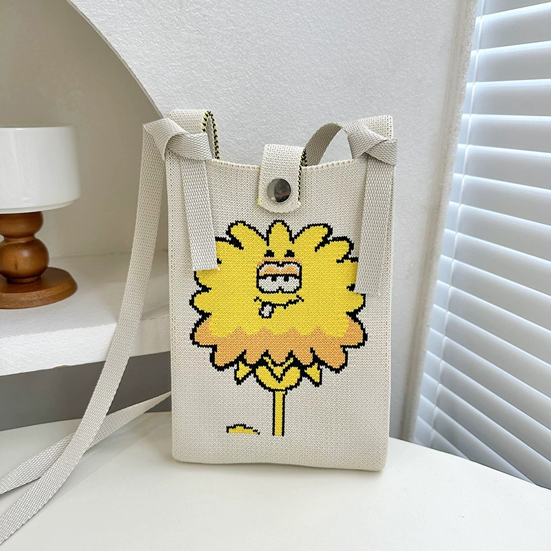 Cartoon Knitted Phone Bag view 6