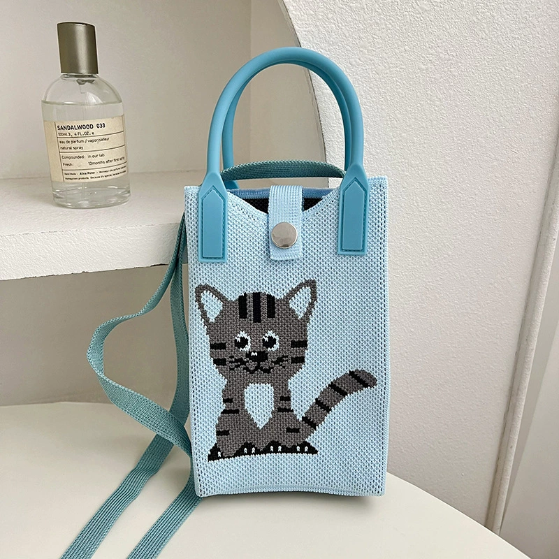 Cartoon Knitted Phone Bag view 7