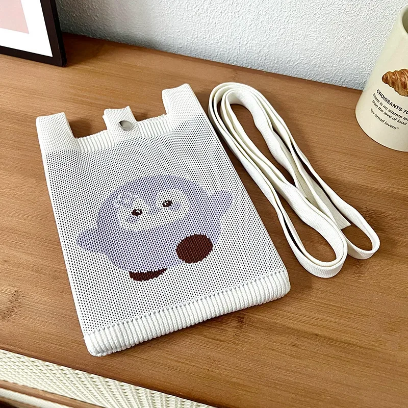 Cartoon Knitted Phone Bag view 9