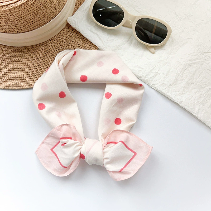 Cotton Polka Dot Square Scarf view 2