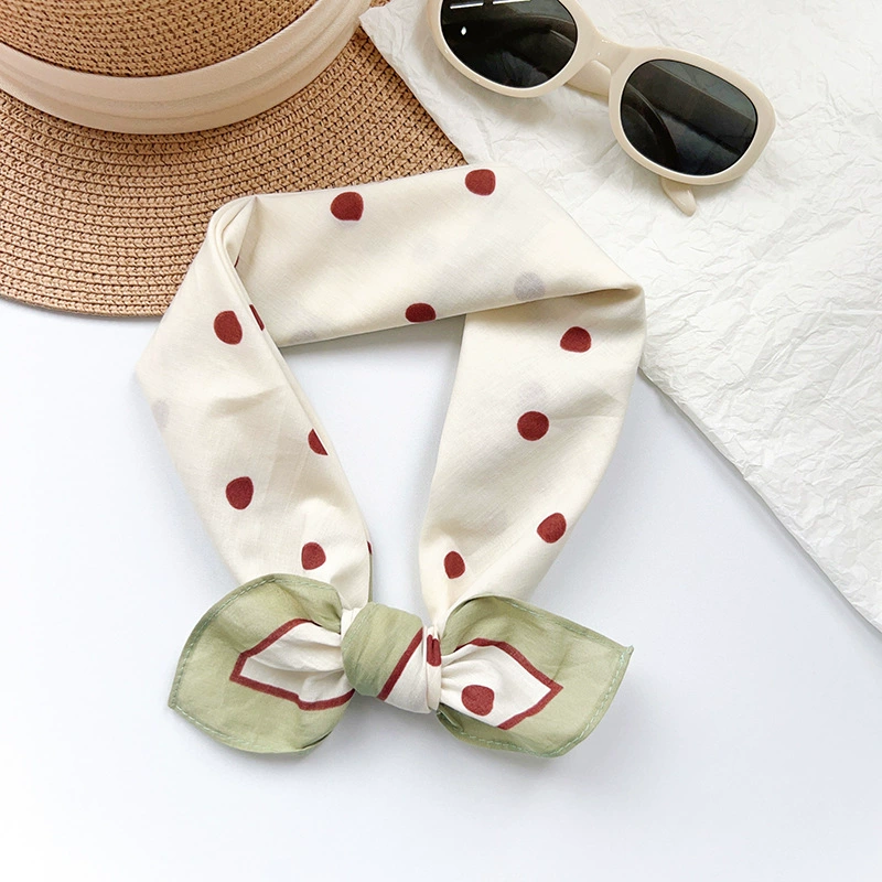 Cotton Polka Dot Square Scarf view 3