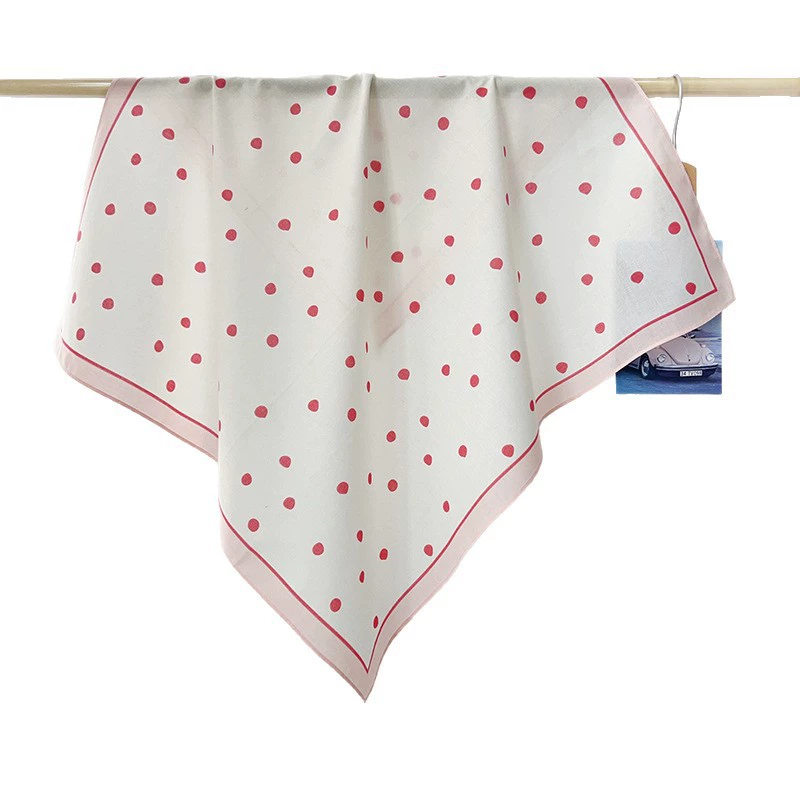 Cotton Polka Dot Square Scarf view 5