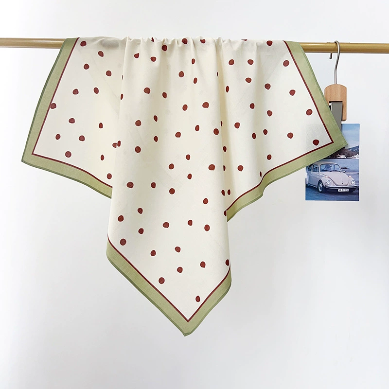 Cotton Polka Dot Square Scarf view 6