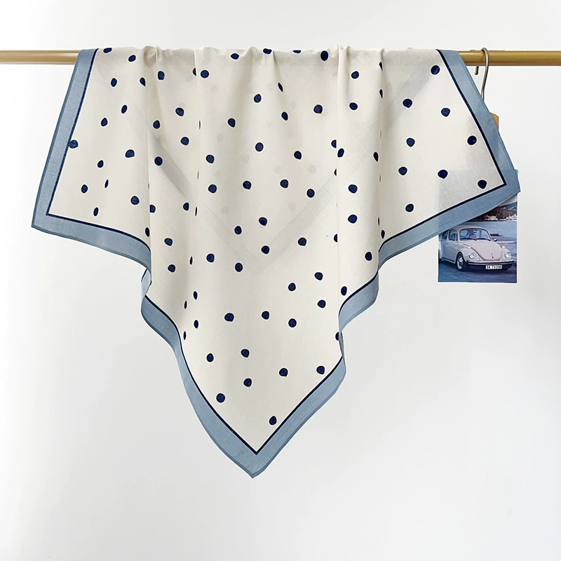 Cotton Polka Dot Square Scarf view 7
