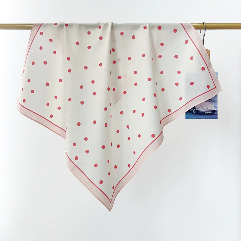Cotton Polka Dot Square Scarf view 8