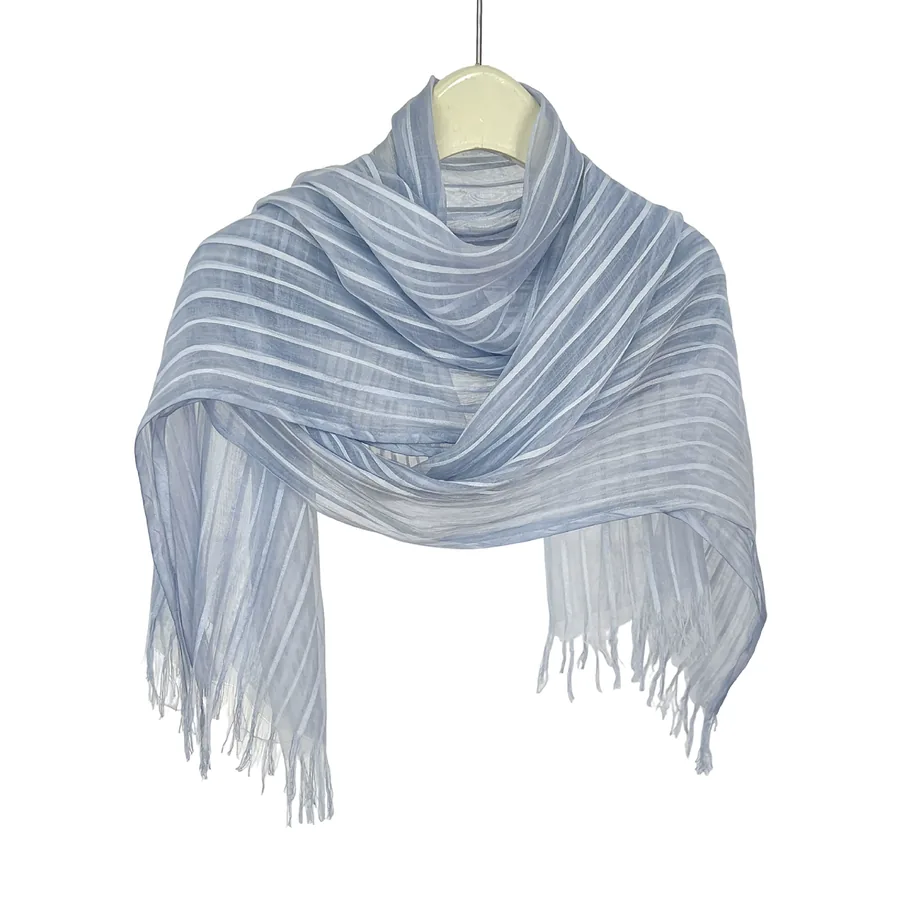 Sheer Scarf with Tassel view 5